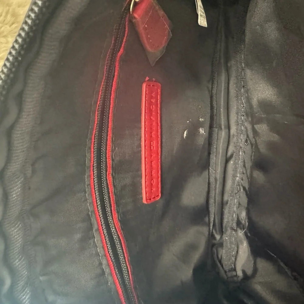Tommy Hilfiger Black Quilted Crossbody with Gold Logo Accent